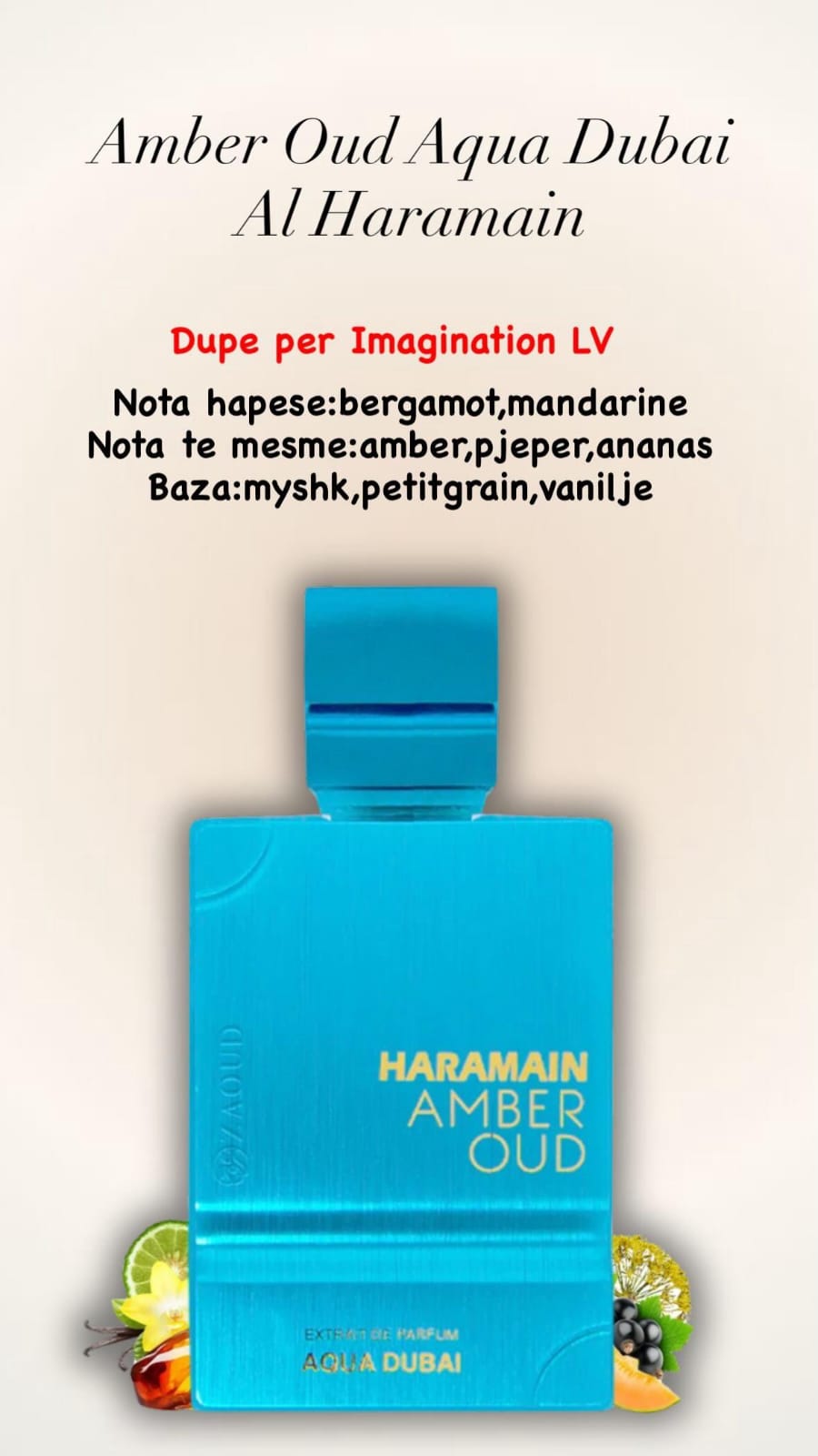 Amber Oud Aqua Dubai nga Al Haramain 100ml