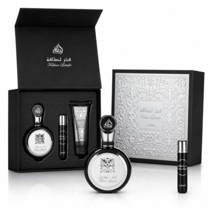 Gift Set – Fakhar Lattafa Man 100 ml + 12 ml + Shower Gel